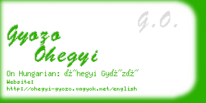 gyozo ohegyi business card